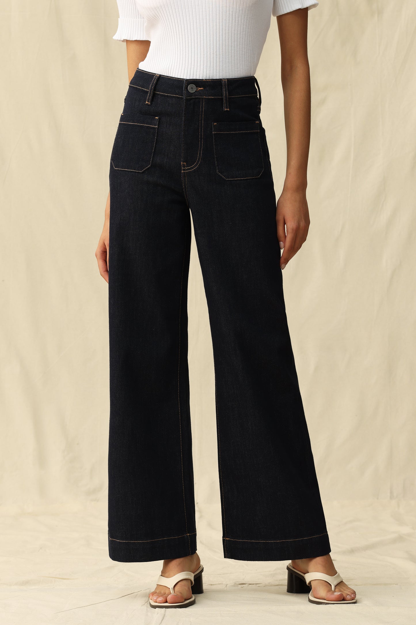 HIGH RISE WIDE LEG BYW8235 (BYJJ004) RINSE WASH