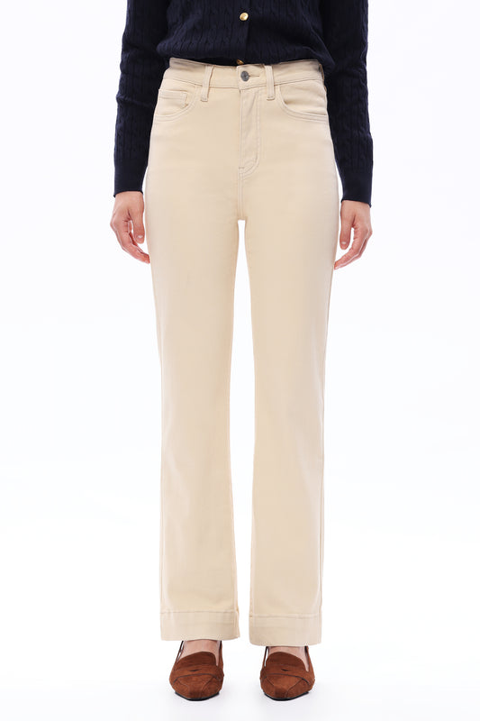 SUPER HIGH RISE BOOTCUT BYF1173 VANILLA GREAM