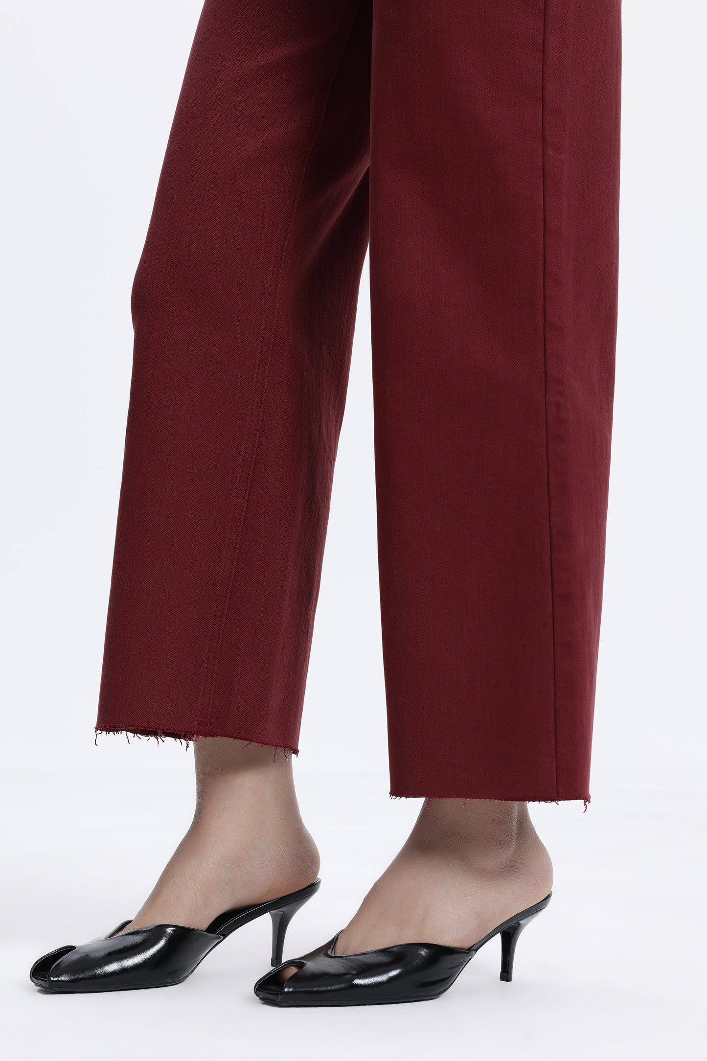 HIGH RISE WIDE LEG BYW8015 CRIMSON