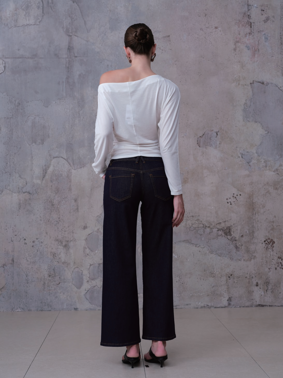 NEW YORK LOW RISE WIDE LEG FULL JEANS ETERNAL REALM BYW8444
