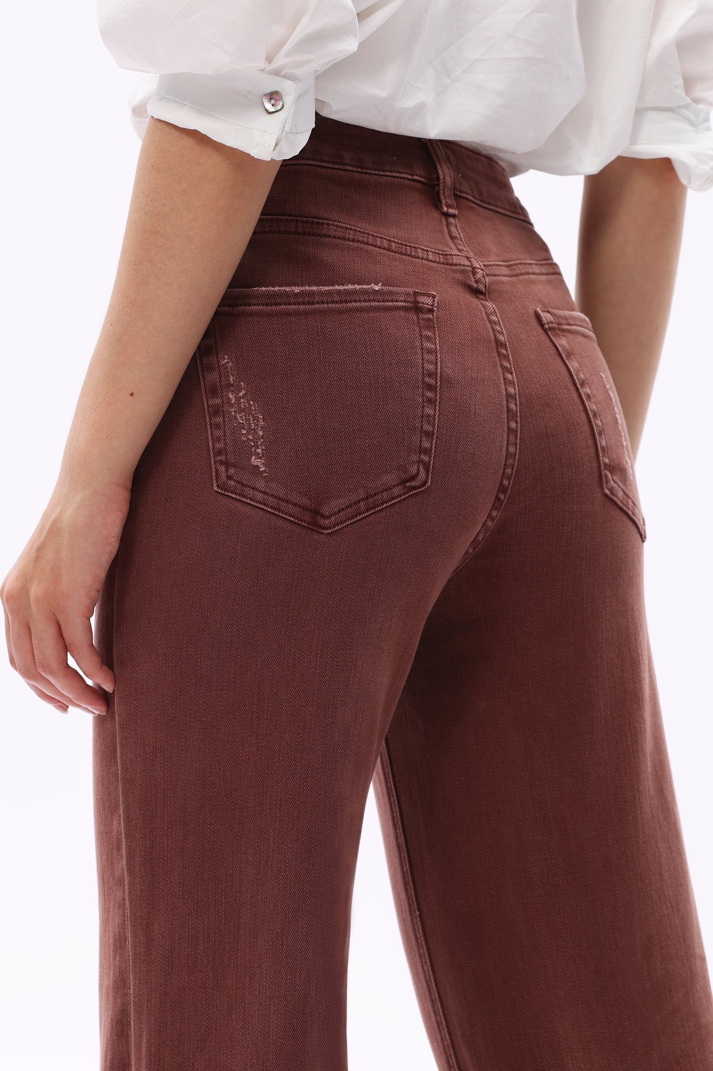HIGH RISE WIDE LEG (CAPPUCCINO) BYW8015-P