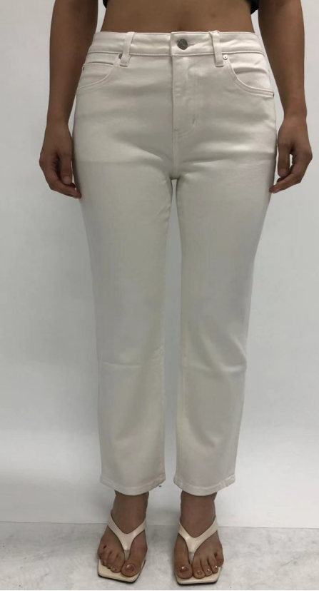 HONG KONG HIGH RISE SLIM FIT STRAIGHT CROPPED PANTS BYT5352