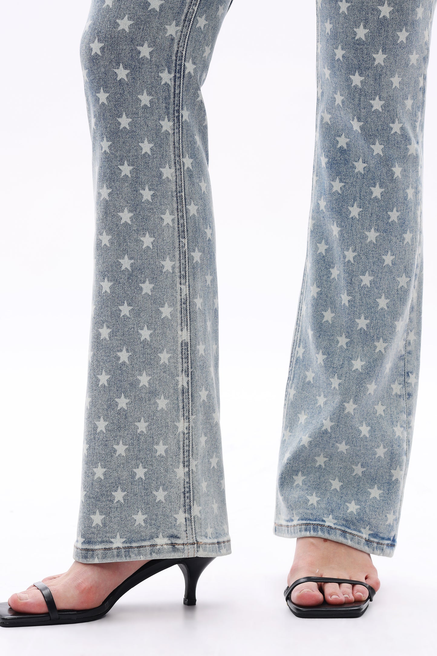 MID RISE BOOTCUT WITH STAR PRINT