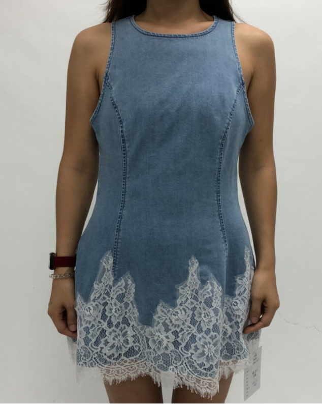 SEOUL SLEEVELESS DENIM DRESS BYK7096