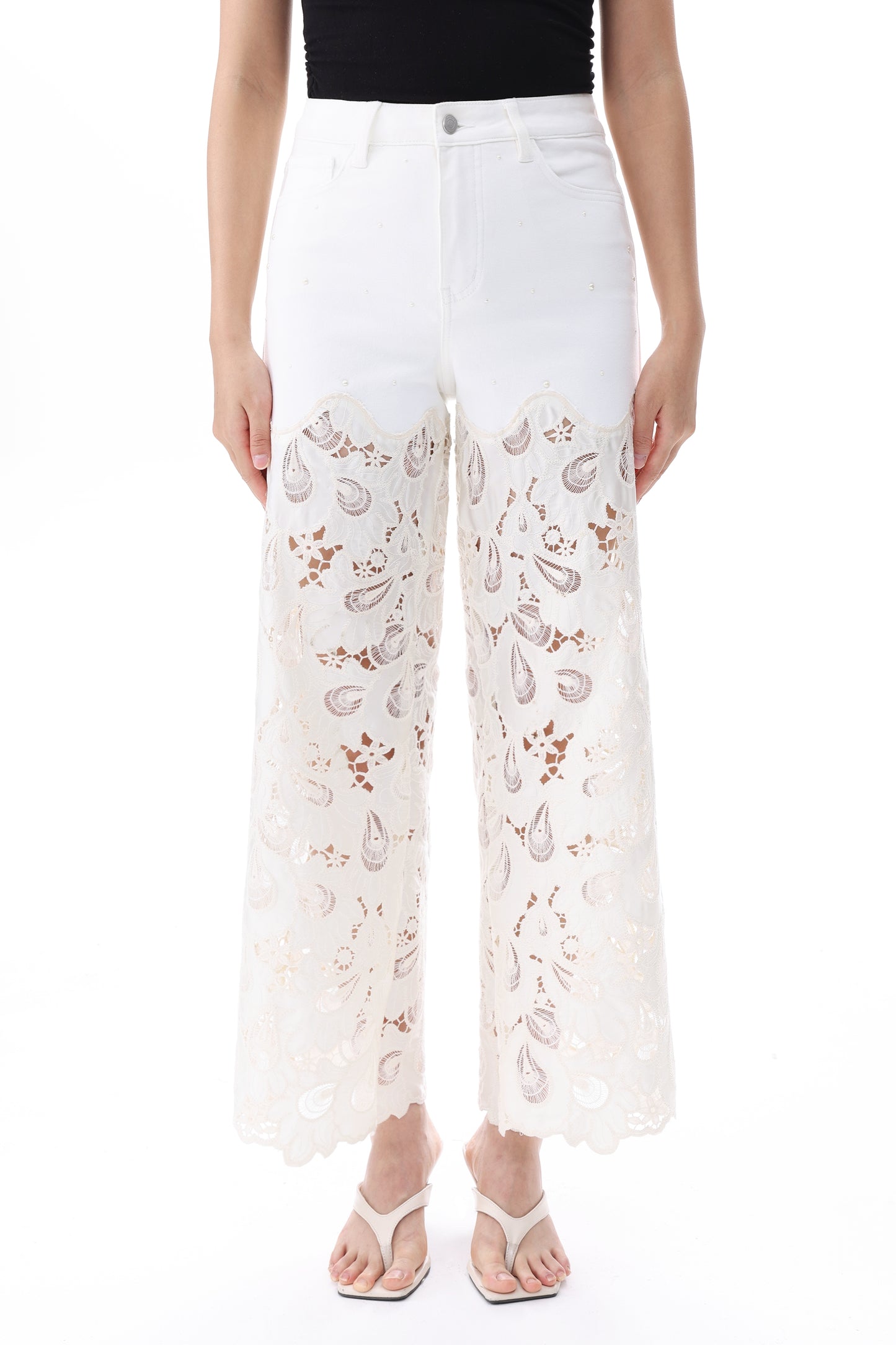 NEW YORK HIGH RISE WIDE LEG PANTS BYW8432