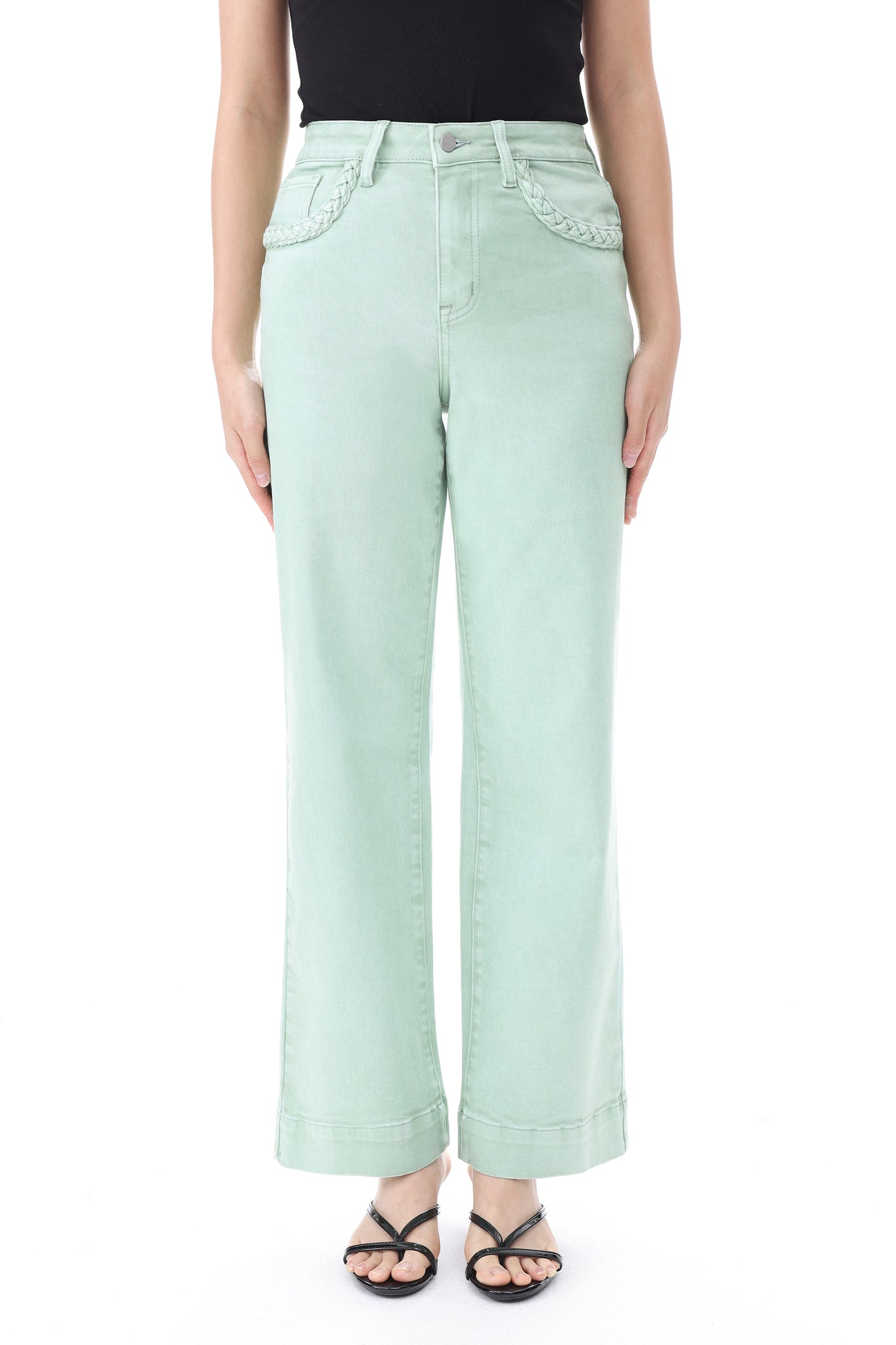 HONG KONG HIGH RISE STRAIGHT FULL PANTS BYT5358