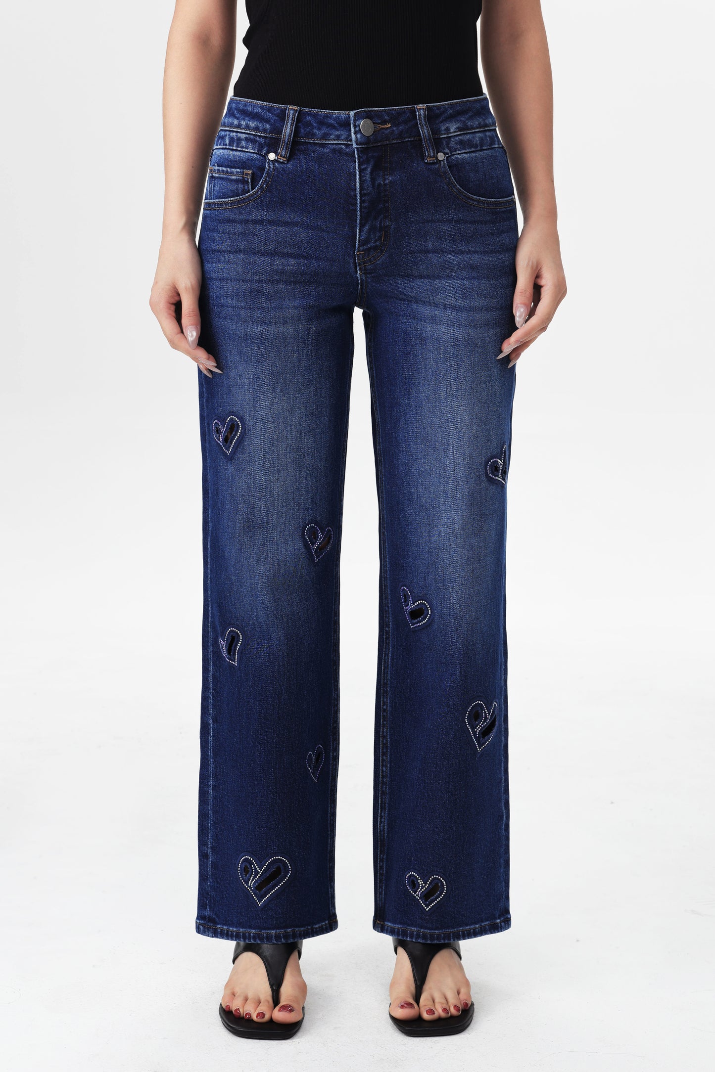 HONG KONG M-HIGH RISE STRAIGHT FULL JEANS BYT5359