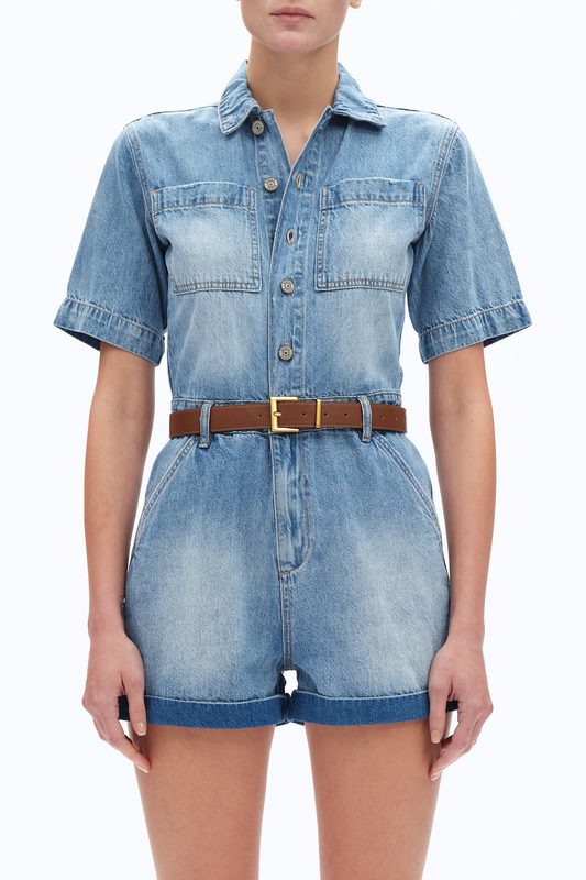 CHLOE DENIM ROMPERS BYRL013 (BYLY029) DOVE