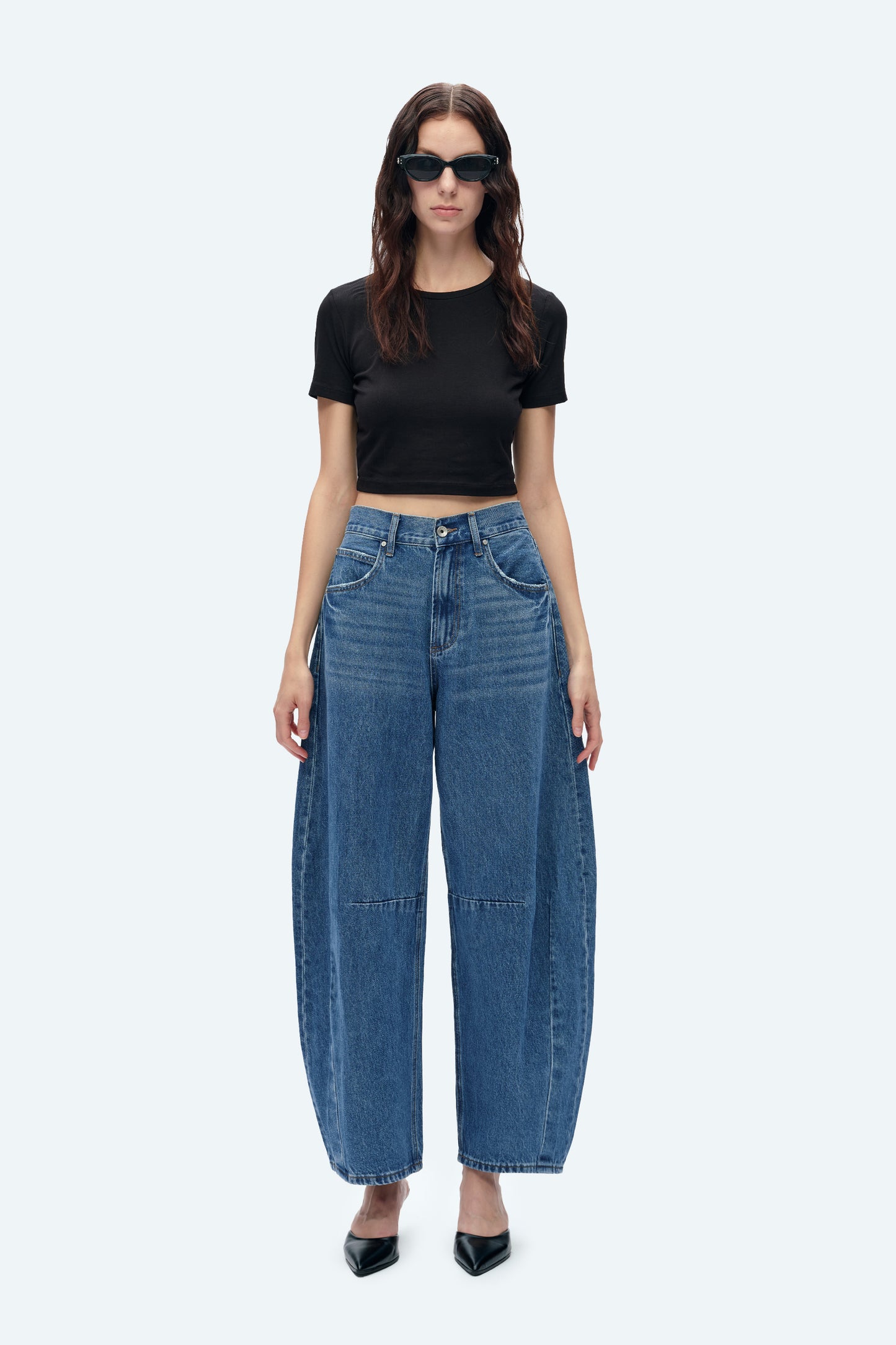 KATIA TAILORED BARREL LEG JEANS BYOX003 (BYGG012) STELLAR