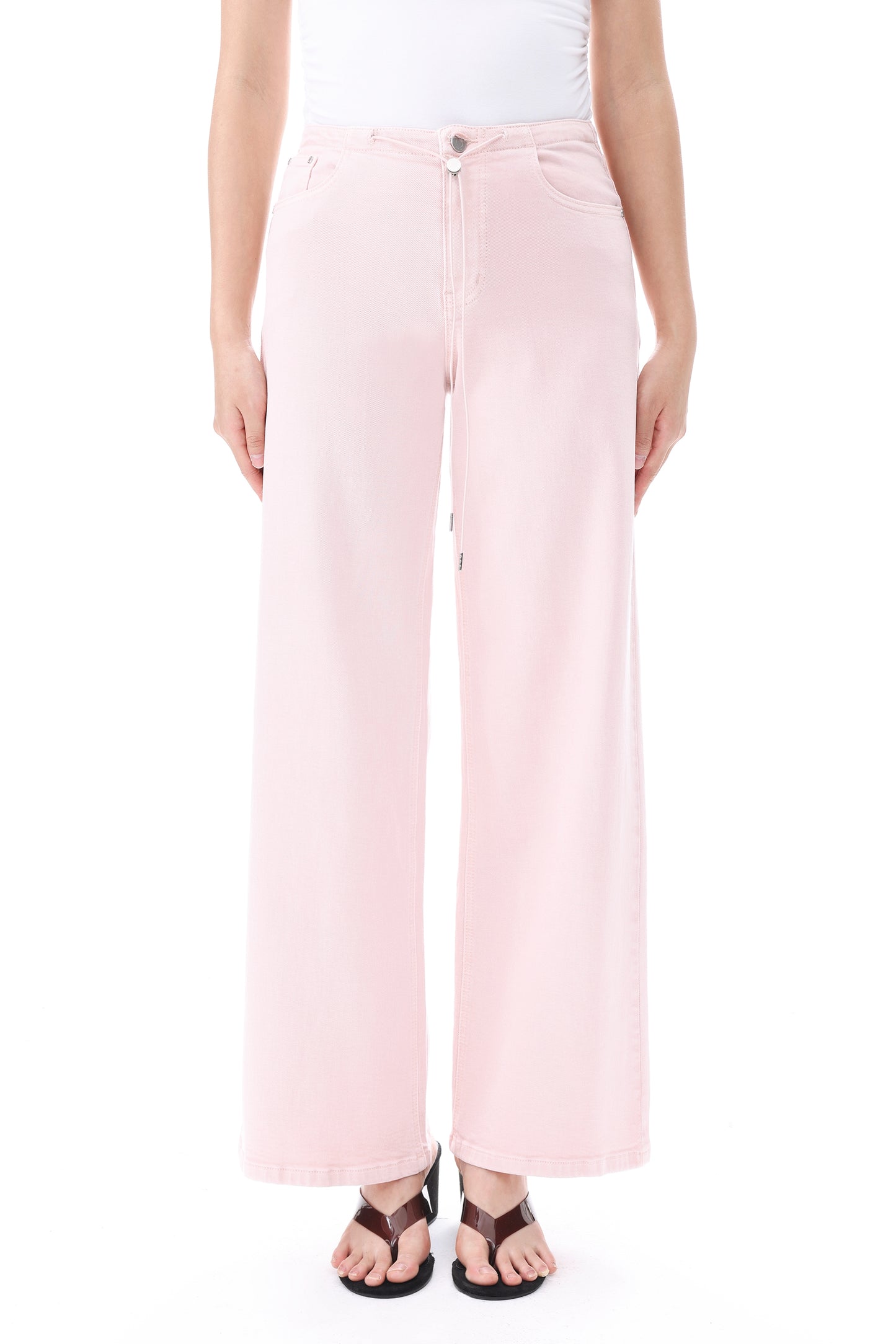NEW YORK MID RISE WIDE LEG FULL PANTS BYW8433