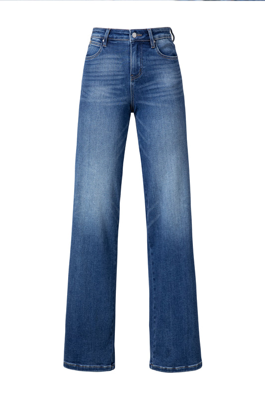 MID RISE STRAIGHT ROLLED LEG DENIM JEANS BYT5235 (BYMJ165) MEDIUM BLUE