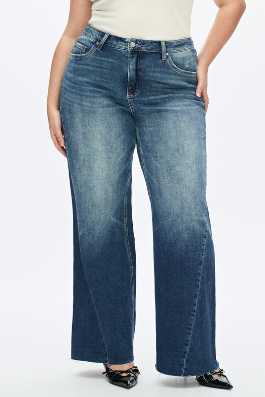 PLUS BETH HIGH RISE WIDE LEG