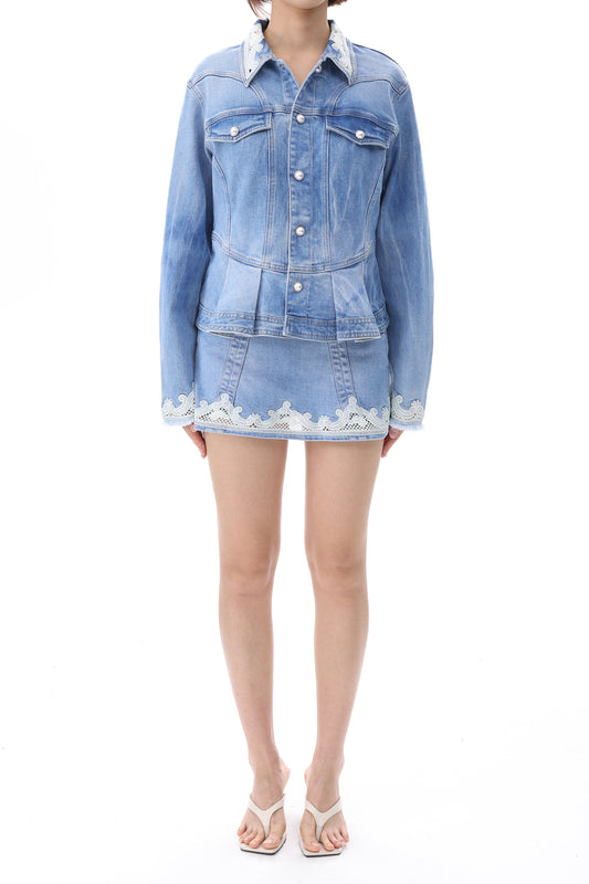 PARIS CROPPED LACE JACKET BYJ9094