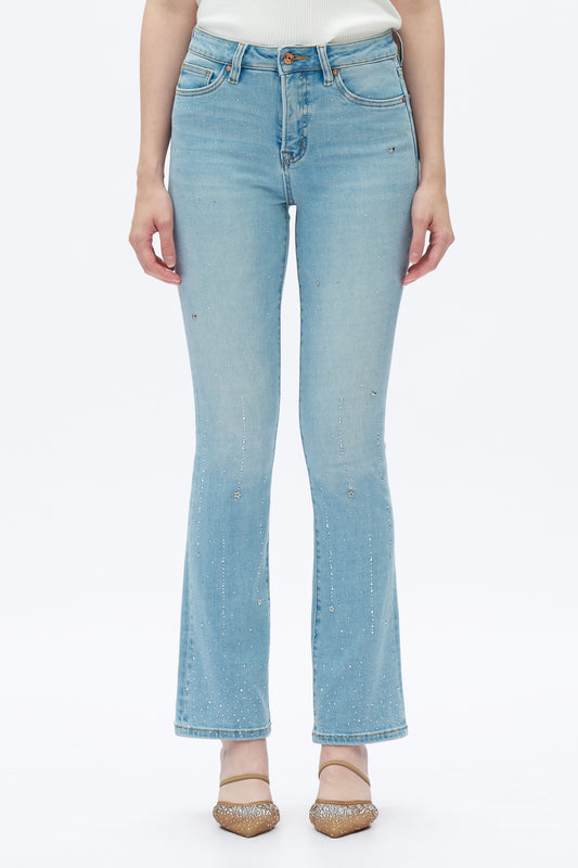 PLUS HIGH RISE BOOTCUT DENIM JEANS