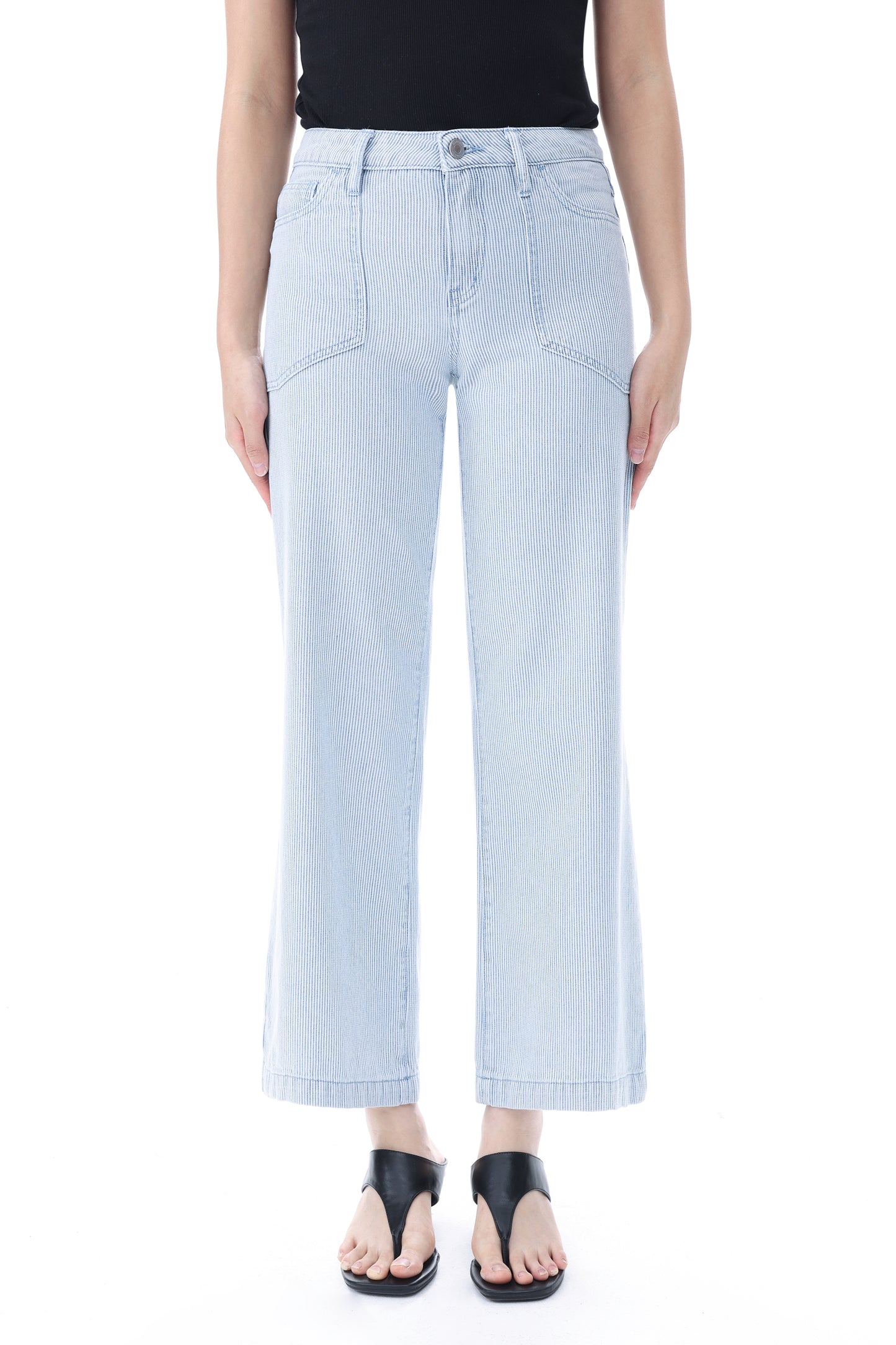 NEW YORK MID RISE RELAXED WIDE LEG FULL PANTS BYW8451