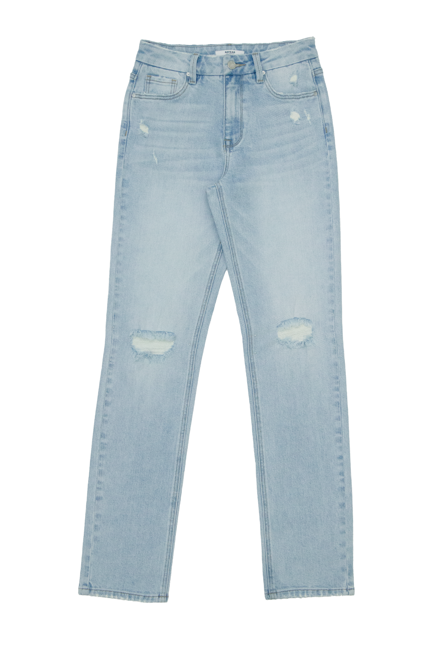 HIGH RISE SLIM STRAIGHT DENIM JEANS BYT5274 (BYHE303) LIGHT BLUE