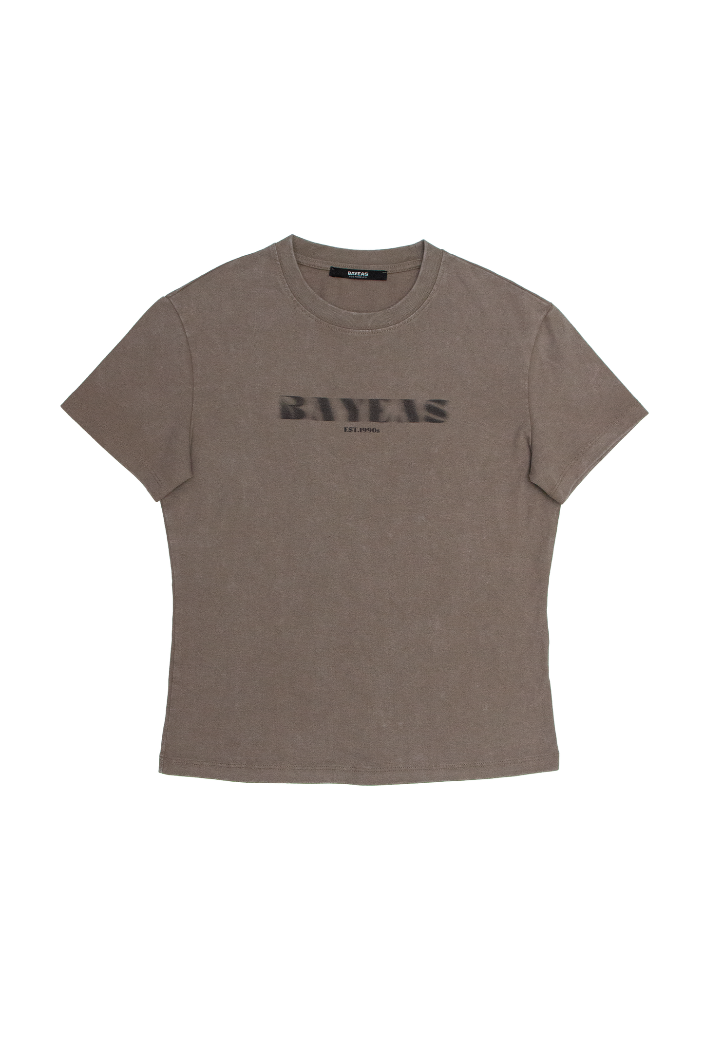 CREWNECK FITTED T-SHIRT BYTX013 (BYMJ233) CAMEL