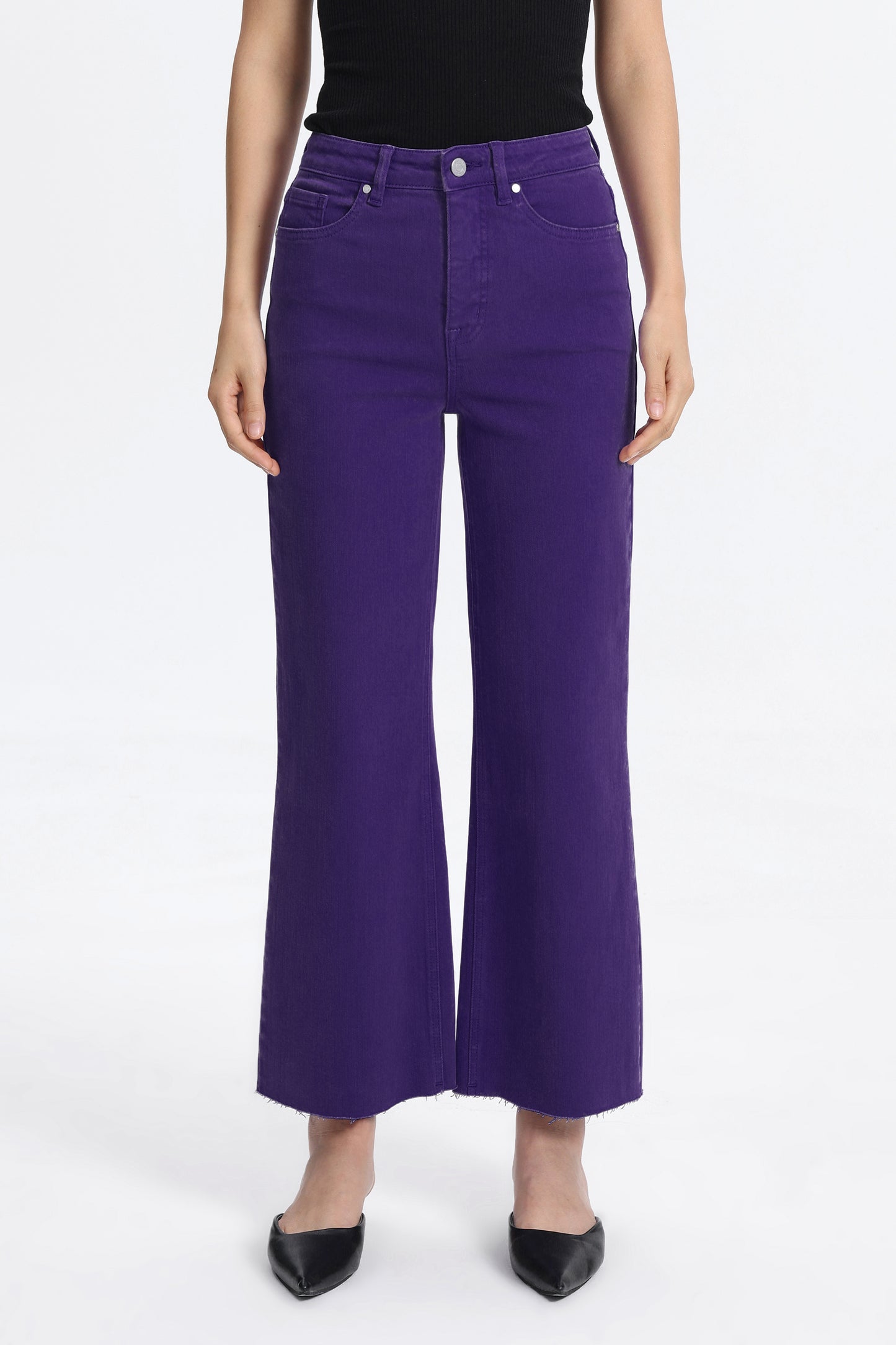 HIGH RISE WIDE LEG BYW8015 PURPLE