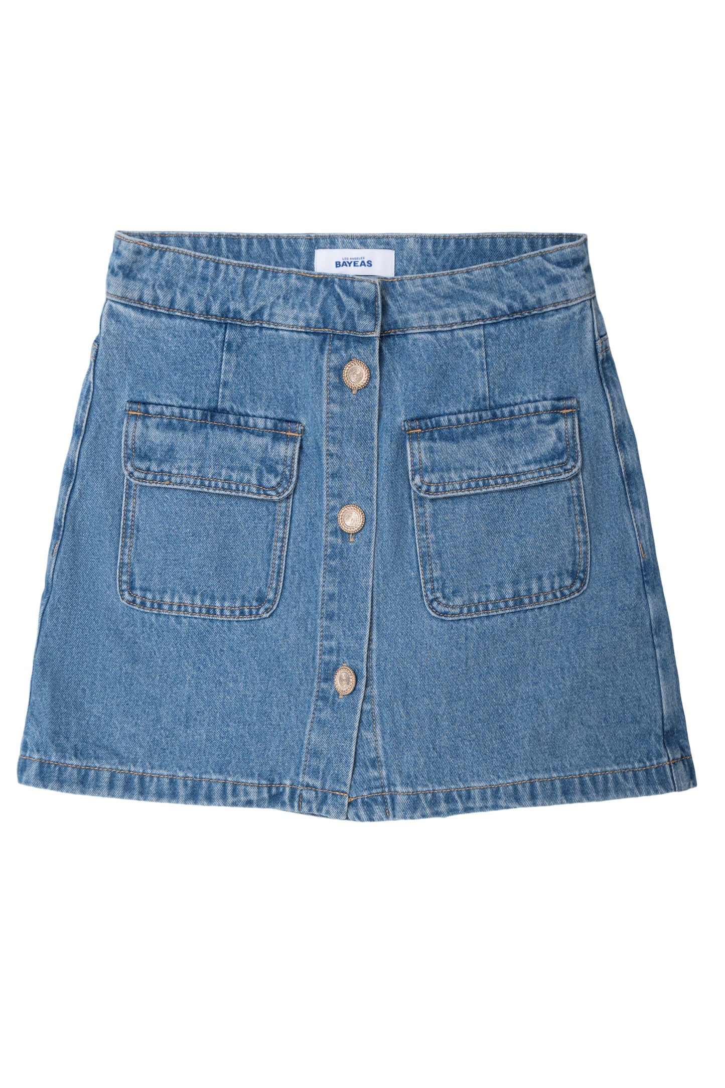 ULTRA HIGH RISE DENIM CULOTTES BYH6125 (BYCK014-M) MEDIUM BLUE