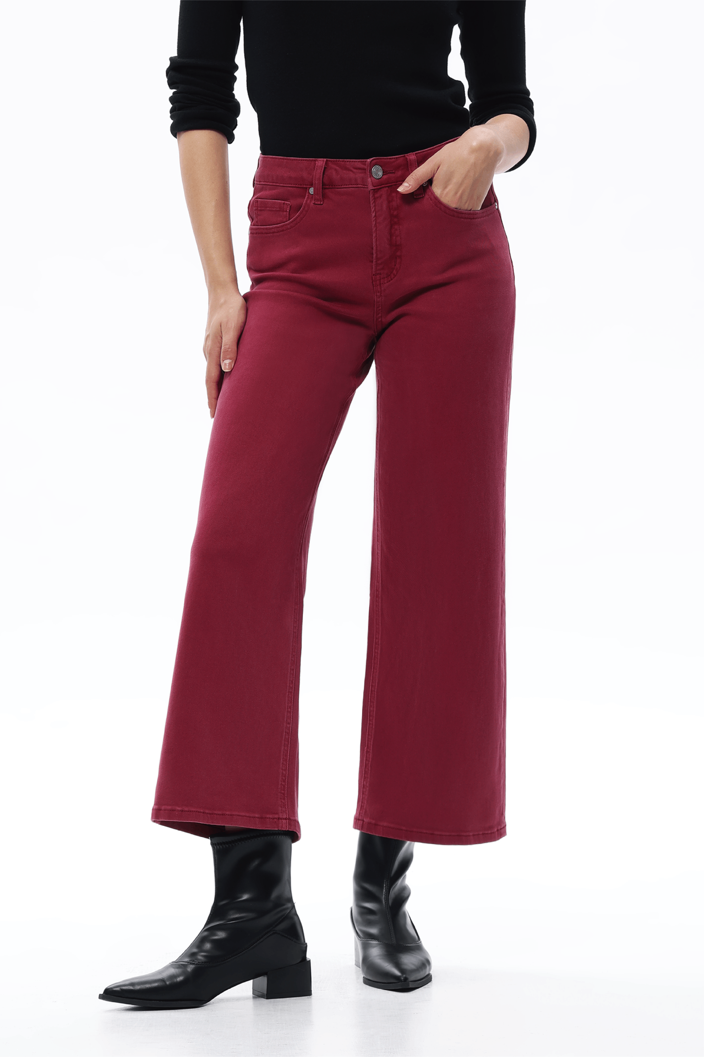 MID RISE STRAIGHT BYT5198 WINE