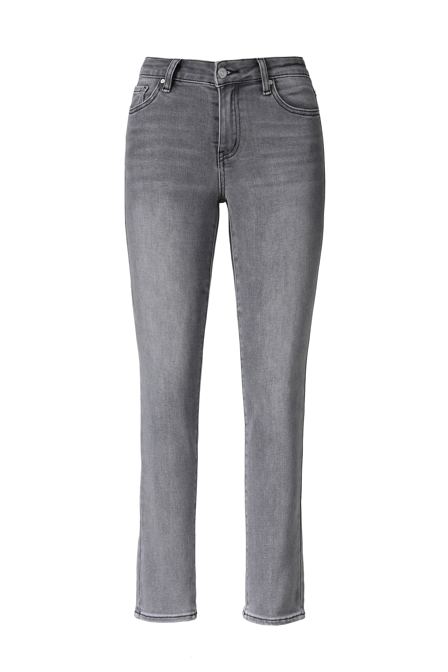 EMILY MID RISE SLIM STRAIGHT DENIM JEANS BYT5233 (BYHE080) STONE GRAY