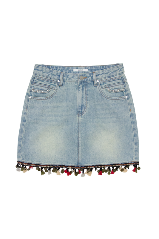 DENIM SKIRTS BYK7079 (DJFGM019) LIGHT BLUE
