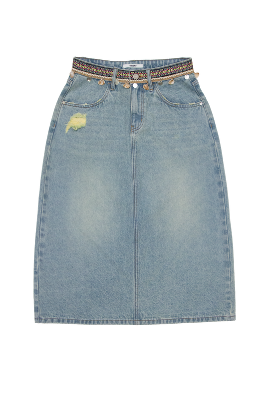DENIM SKIRTS BYK7077 (DJFWR010) LIGHT BLUE