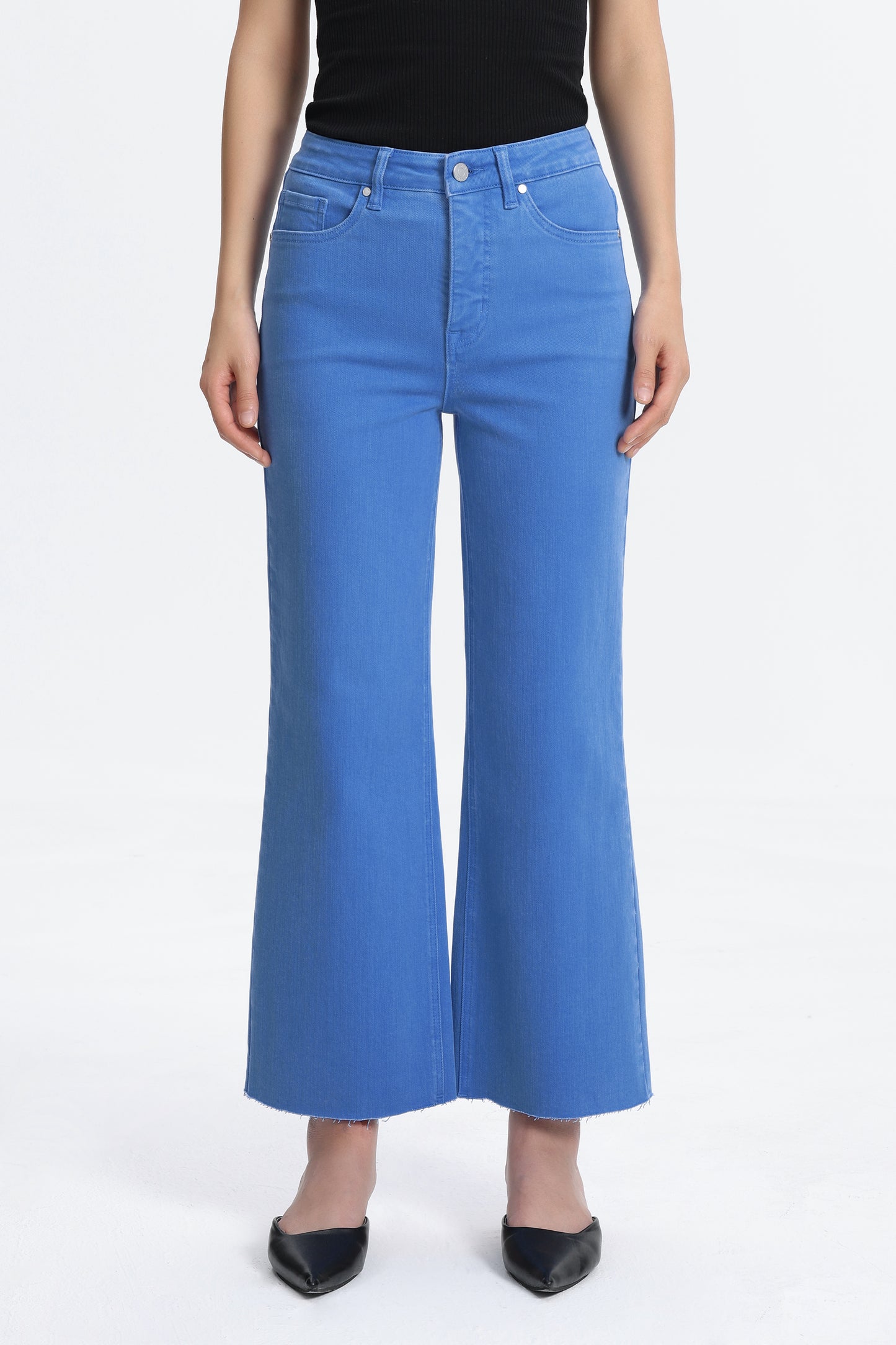 HIGH RISE WIDE LEG BYW8015 BLUE