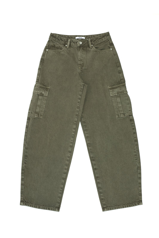 GRETA LOW RISE BARREL BYOX018 (BYHE322)  KHAKI