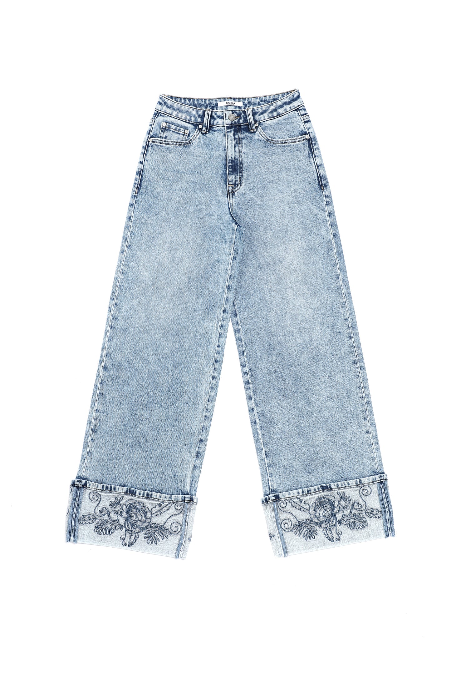 FLORA HIGH RISE WIDE LEG BYW8300 (BYJJ041) LIGHT BLUE