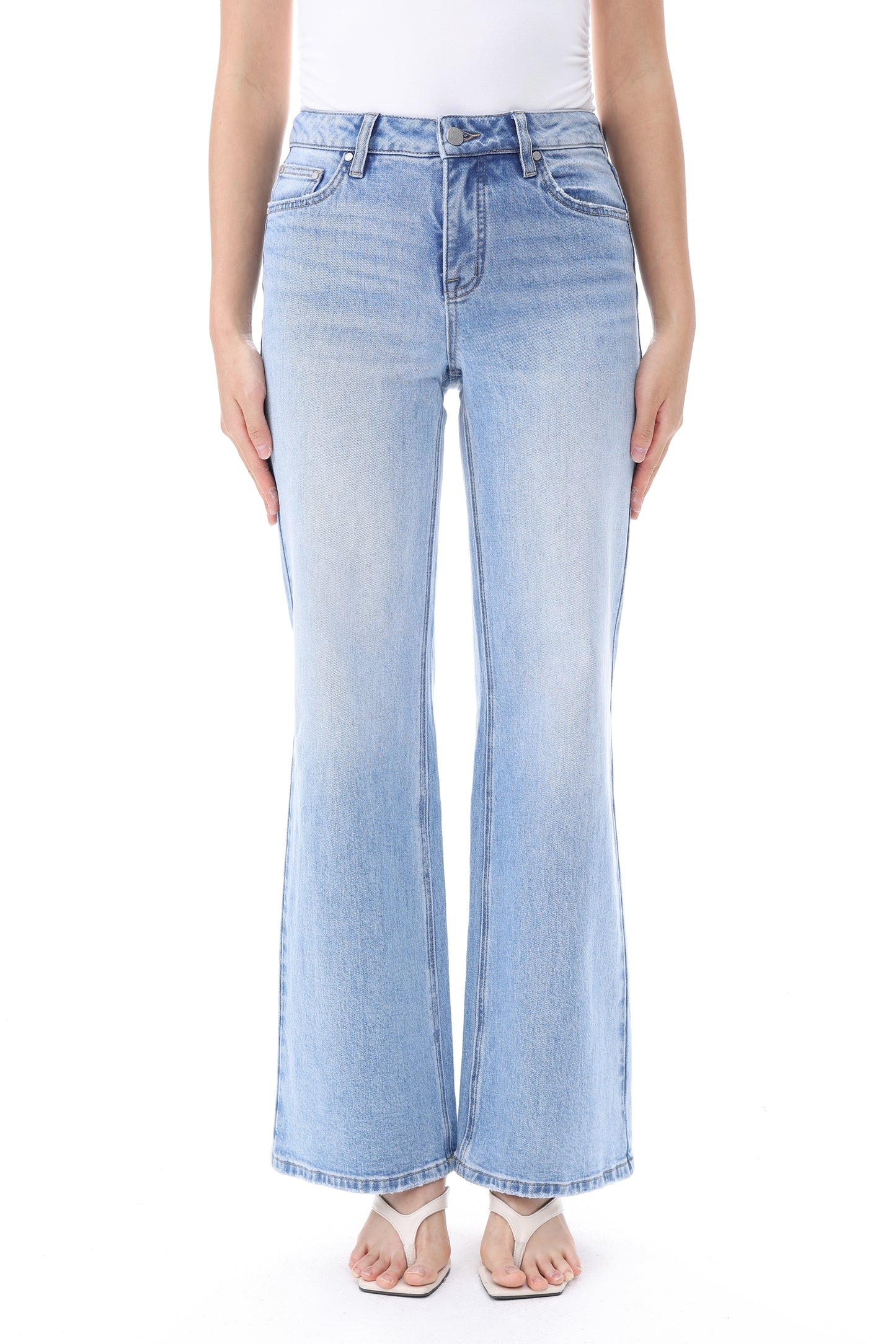 LOS ANGELES MID RISE LOOSE BOOTCUT FULL JEANS BYF1252