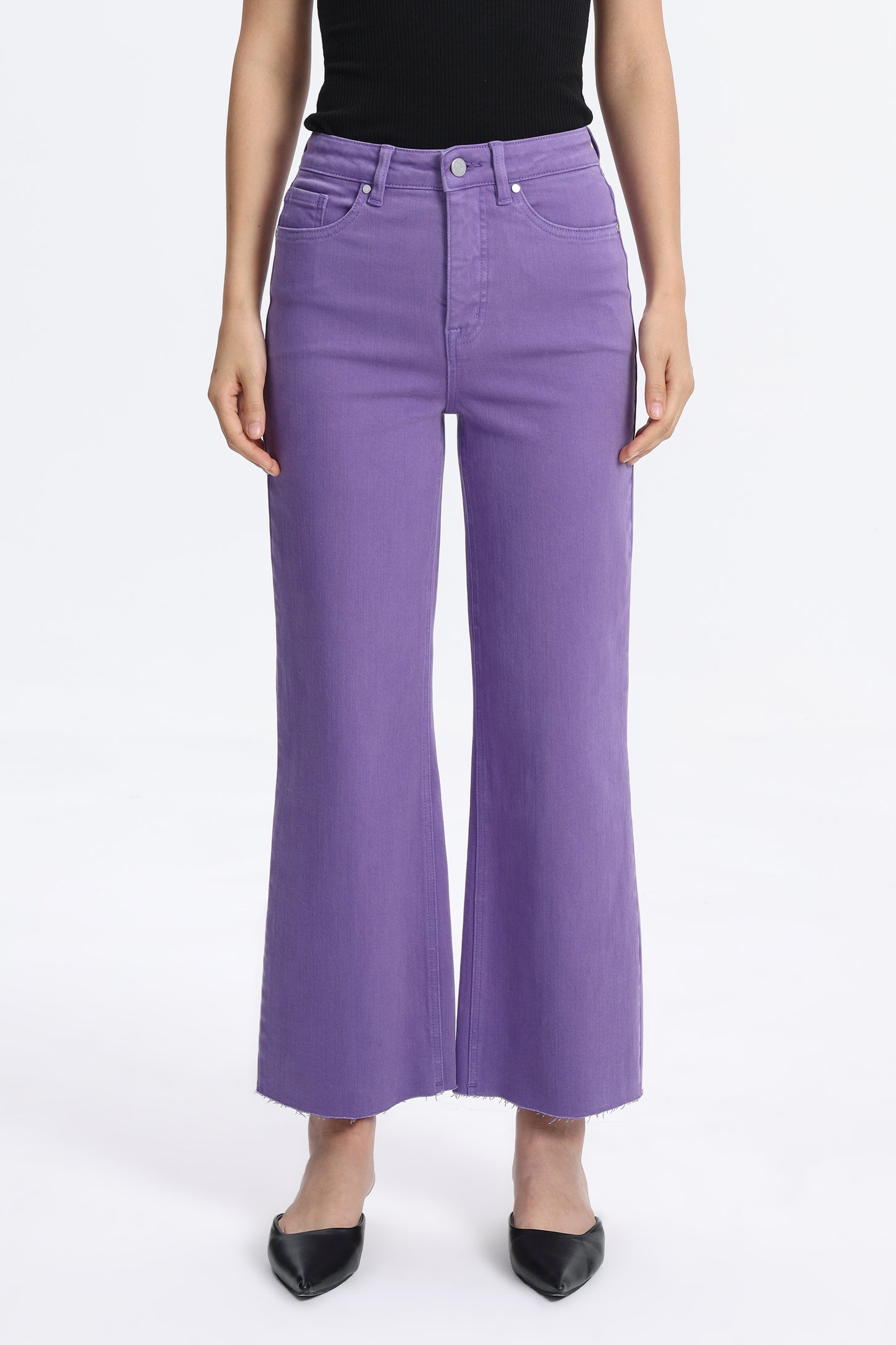 HIGH RISE WIDE LEG BYW8015 LAVENDER