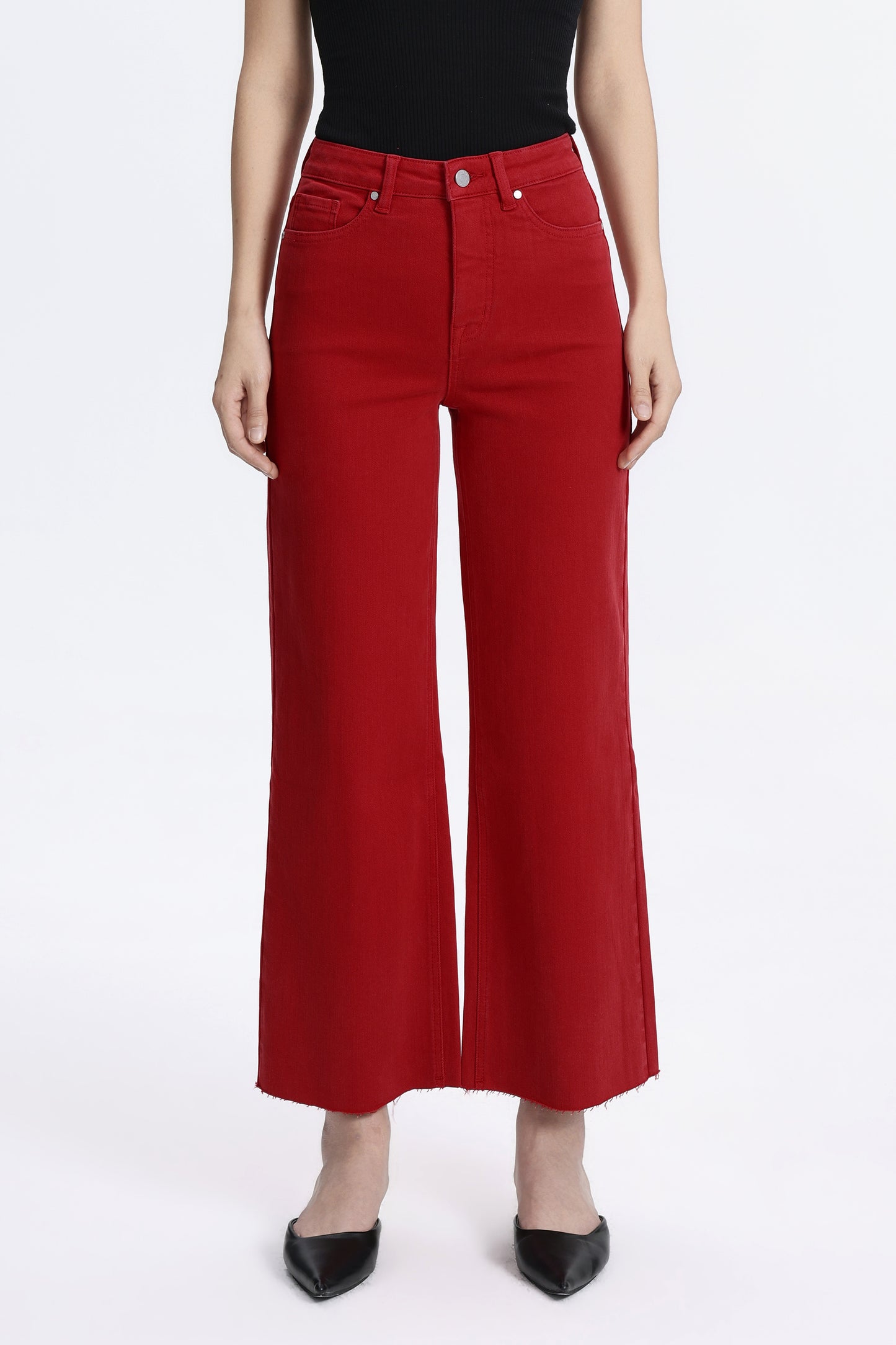 HIGH RISE WIDE LEG BYW8015 RED