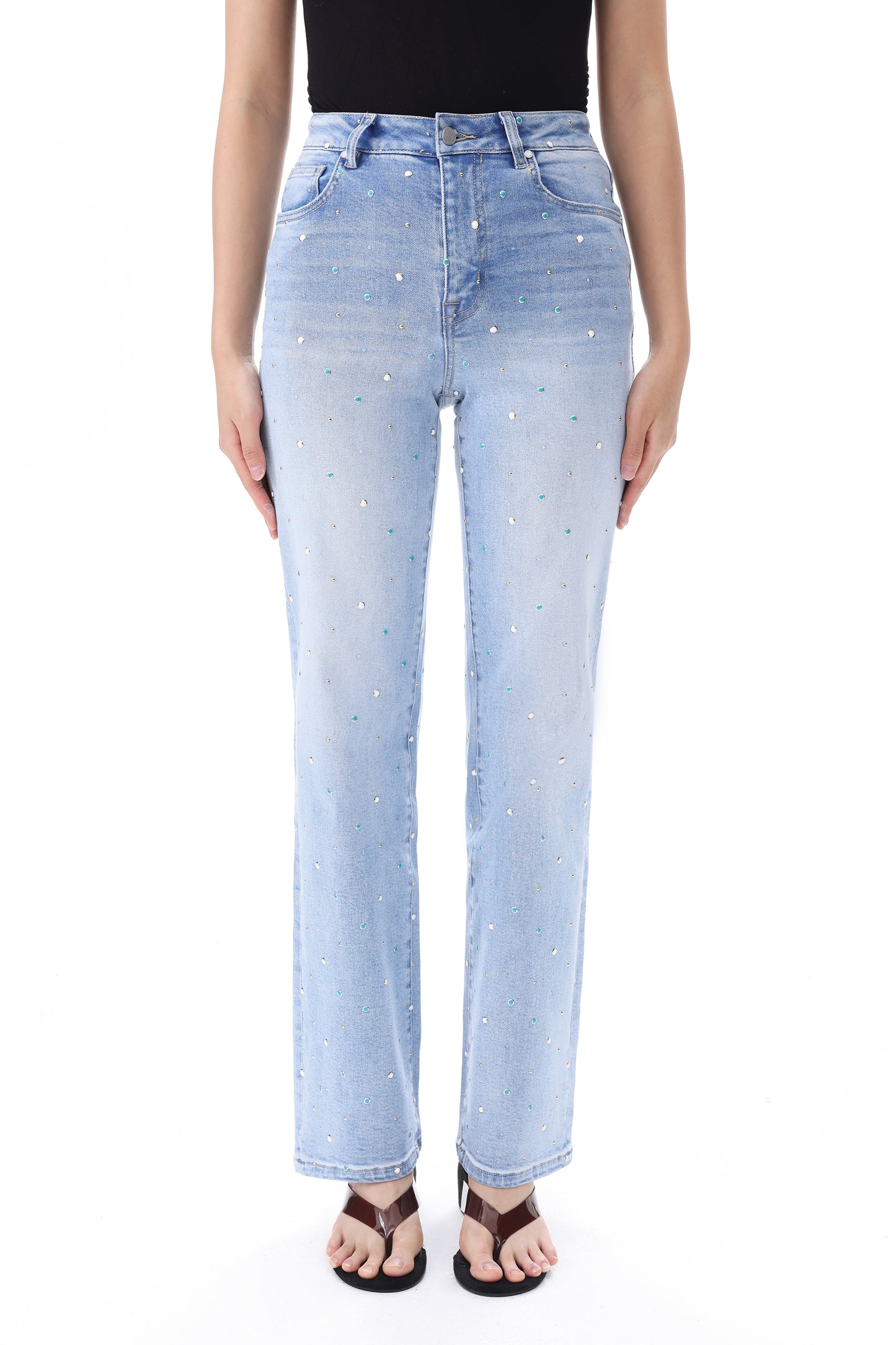 HONG KONG HIGH RISE 90'S STRAIGHT FULL JEANS BYT5357