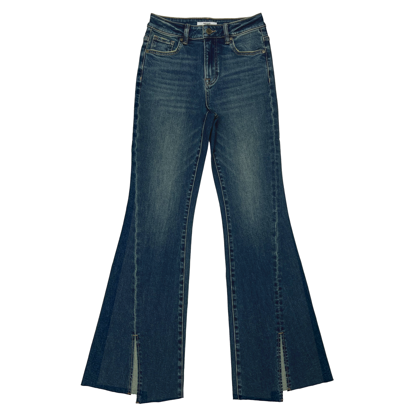 HIGH RISE FLARE DENIM JEANS BYF1100 (BYF1100) VINTAGE BLUE