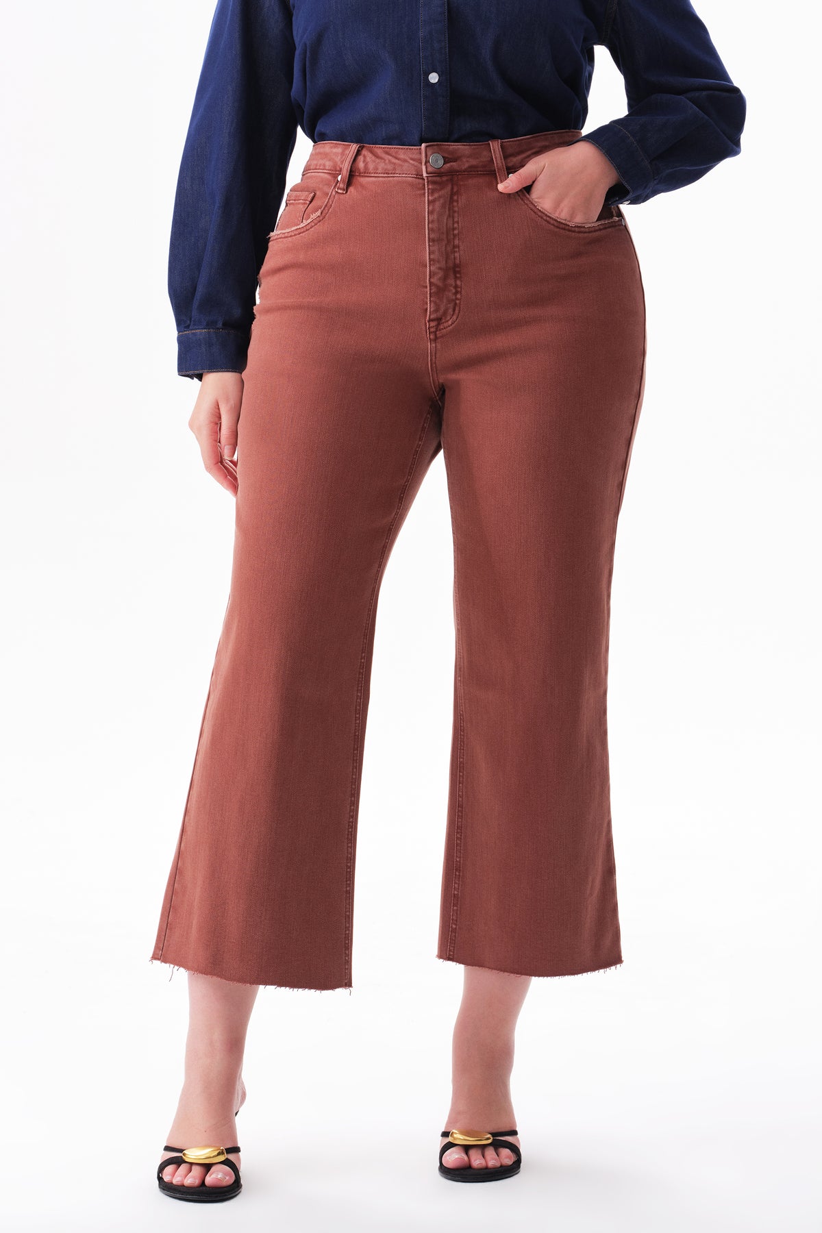HIGH RISE WIDE LEG (CAPPUCCINO) BYW8015-P