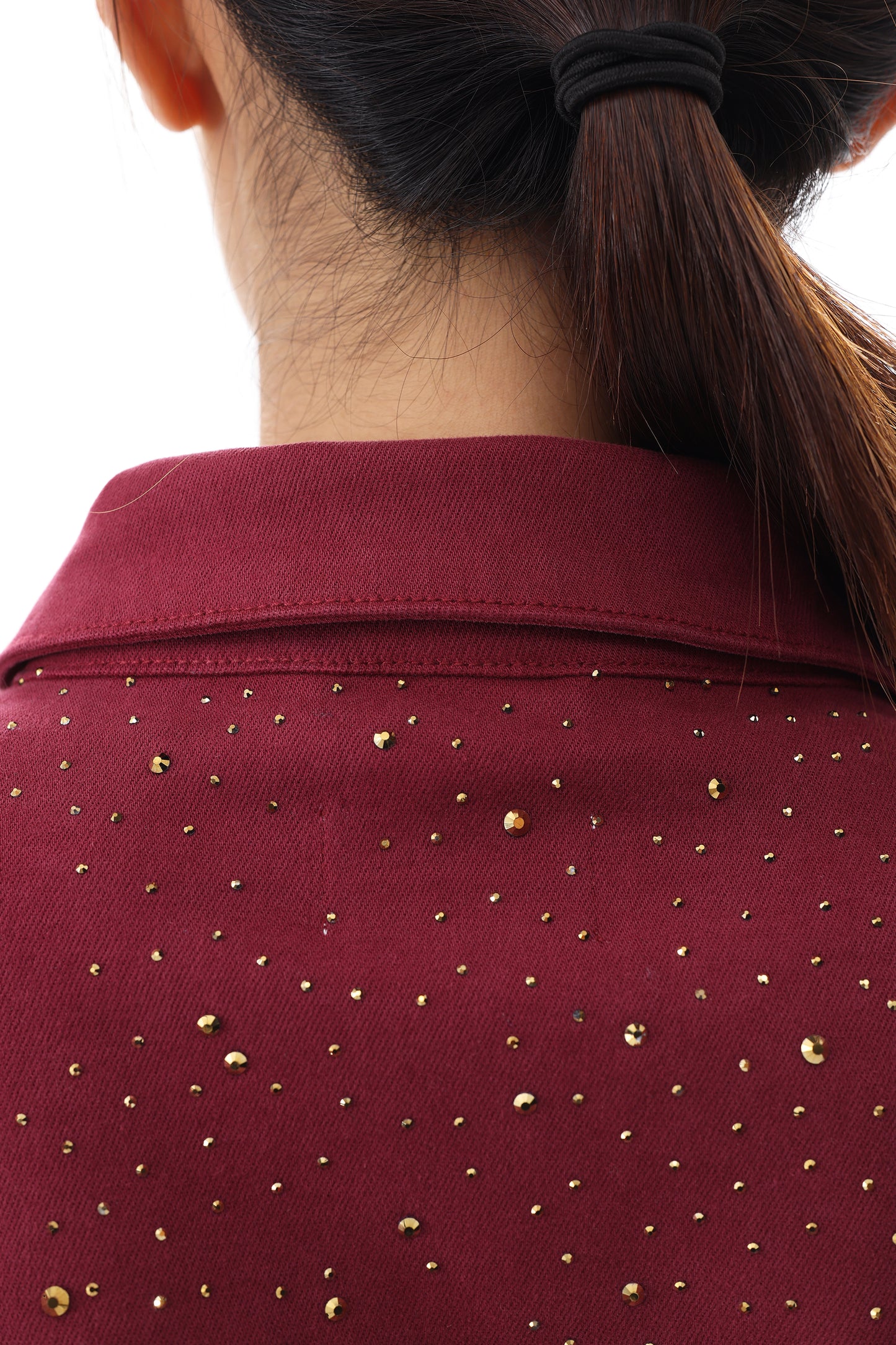 ALICE DENIM JACKET WITH RHINESTONES