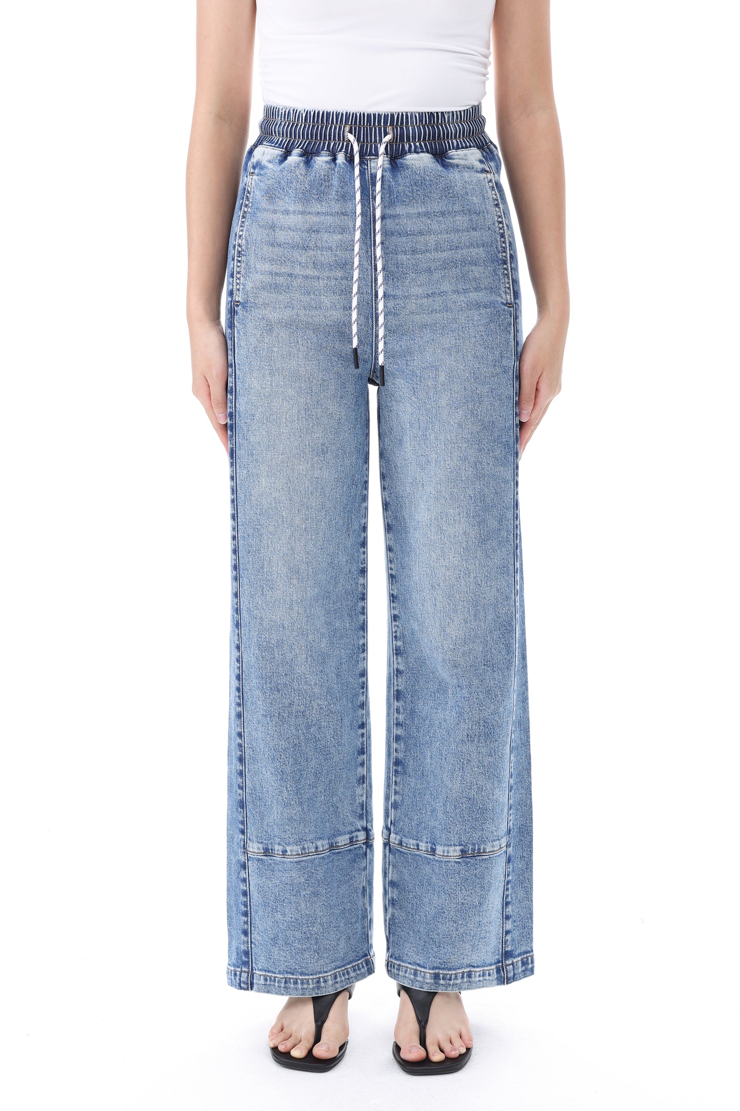 NEW YORK HIGH RISE WIDE LEG FULL JEANS BYW8413