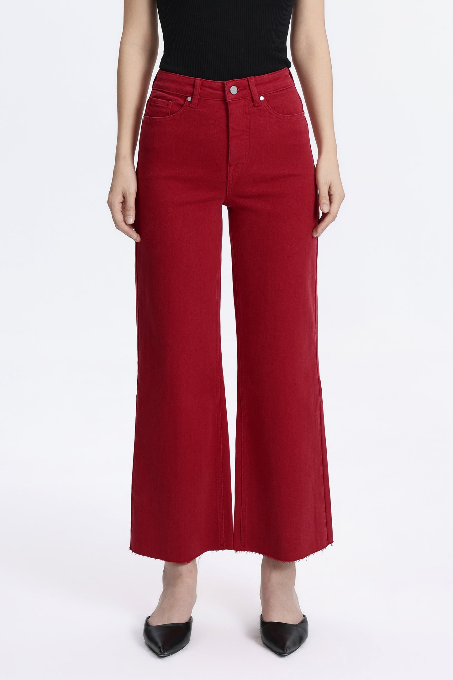 HIGH RISE WIDE LEG BYW8015 RED