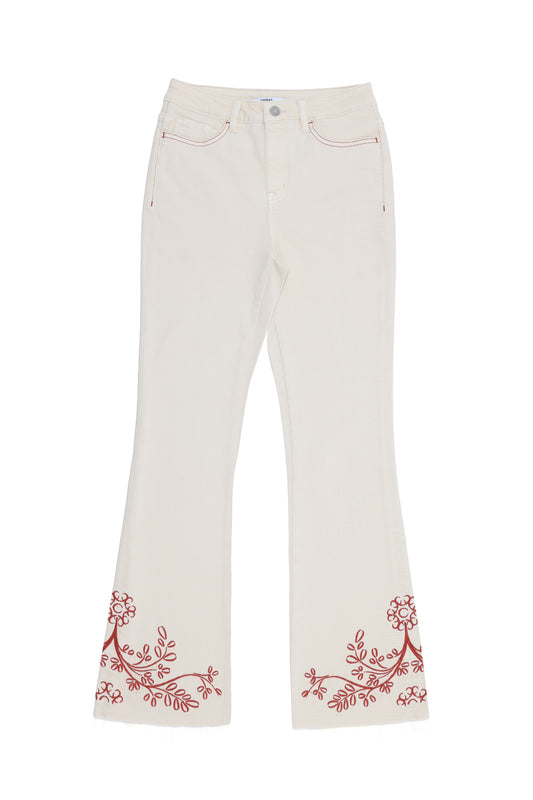 HIGH RISE BOOTCUT BYF1224 (BYMJ296) OFF WHITE