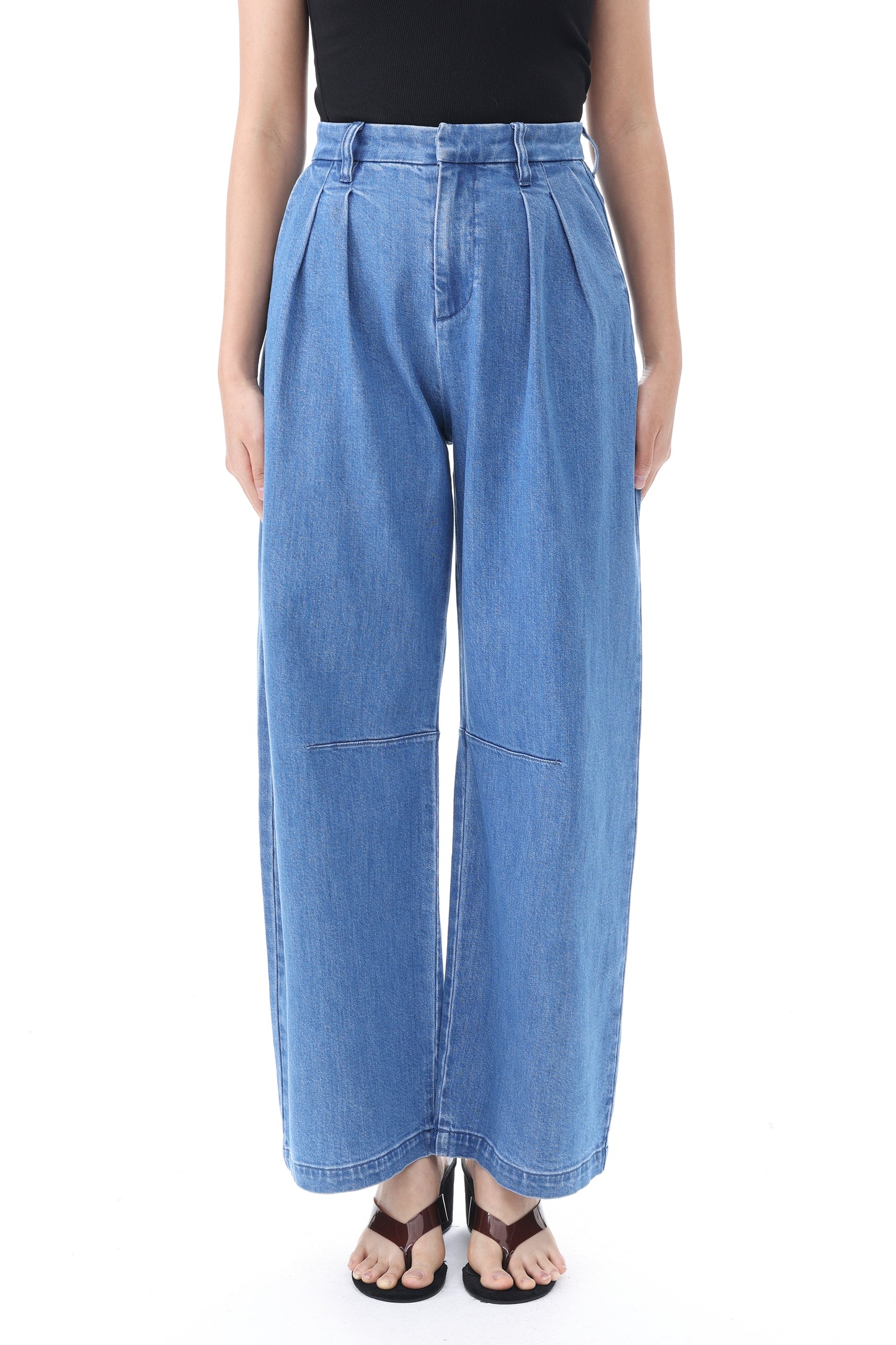 TOKYO M-HIGH RISE SLOUCHY BARREL FULL JEANS BYOX078