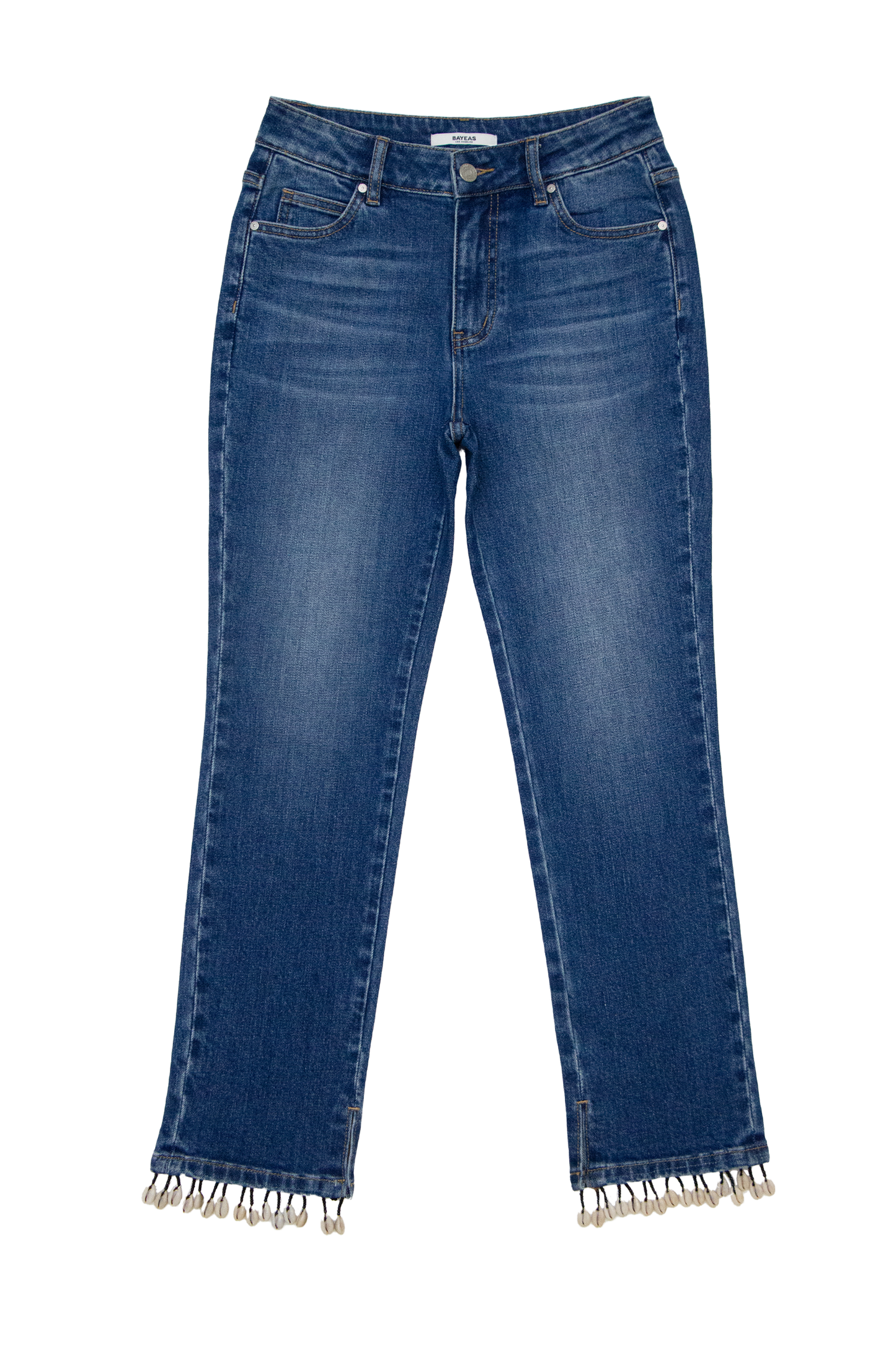 MID RISE STRAIGHT DENIM JEANS BYT5289 (DJFGM020) MEDIUM BLUE