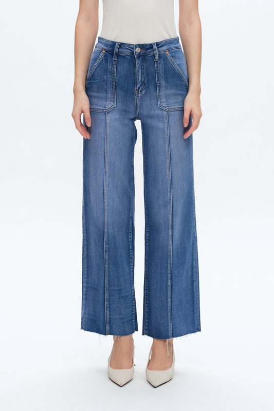 JESS HIGH RISE RELAXED STRAIGHT JEANS BYT5190 (BYLY015) BLUELOVER