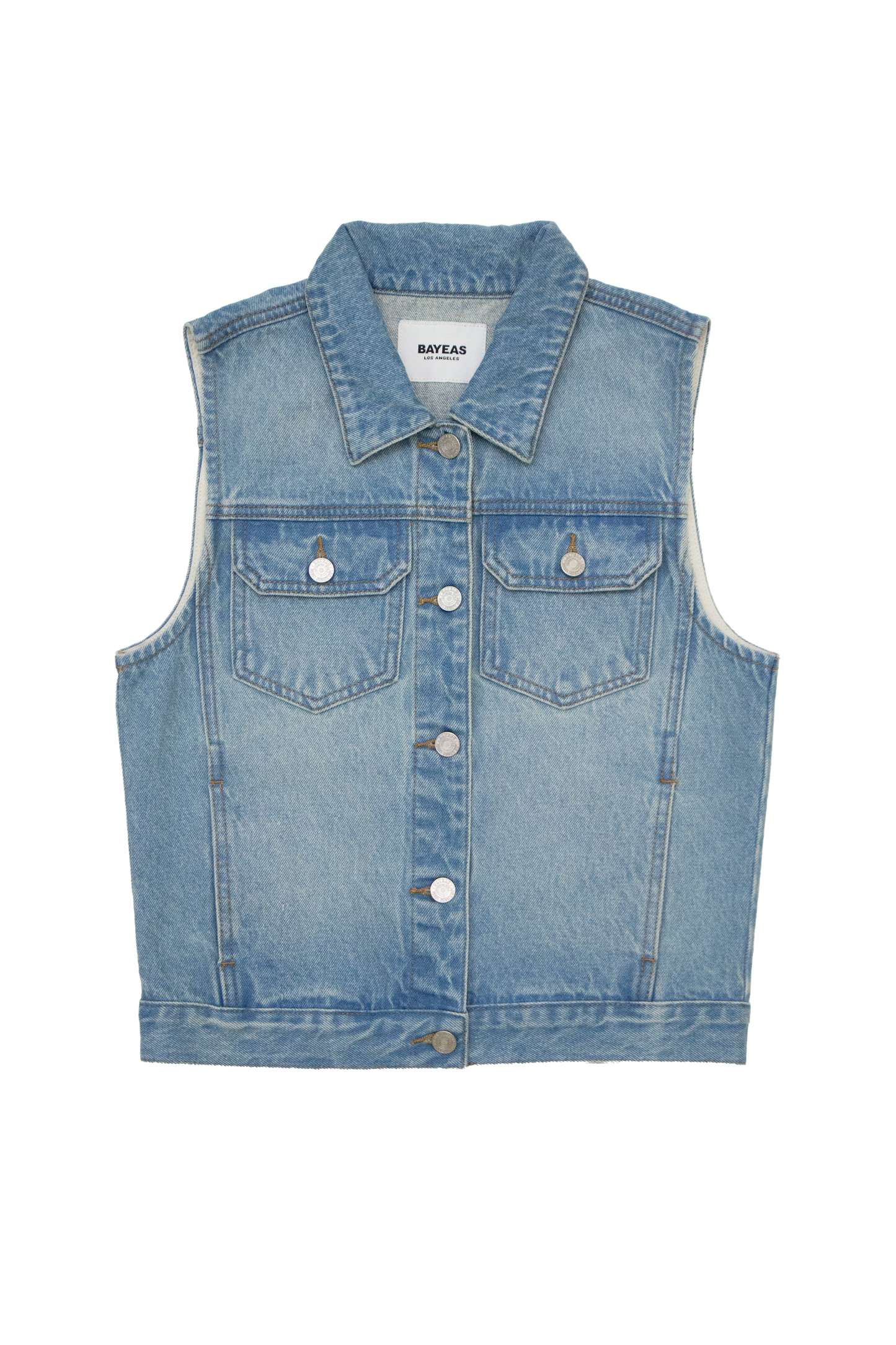 DENIM VEST BYV4004 (DJFWR005) LIGHT BLUE