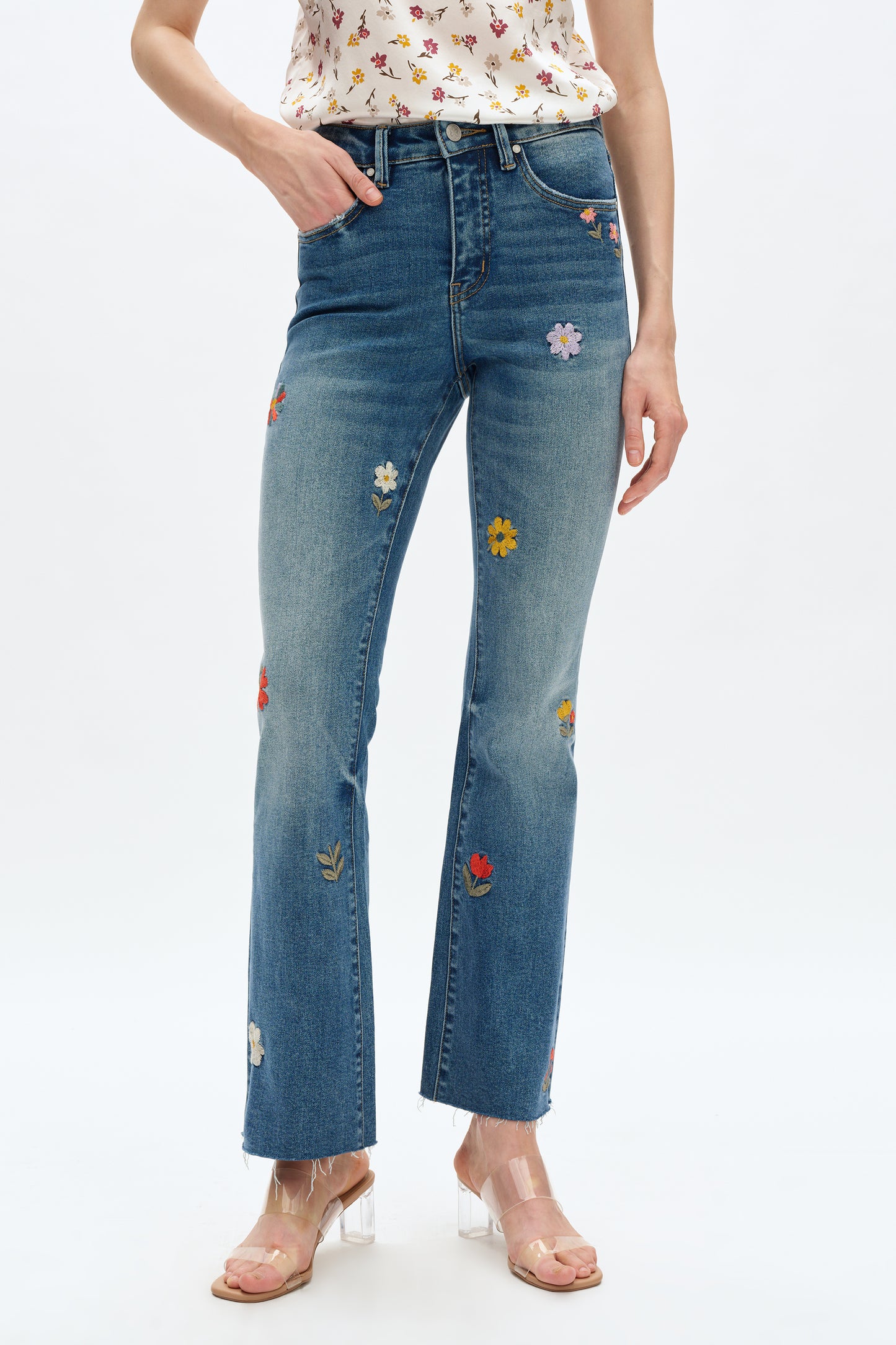 FLORA MID RISE BOOTCUT