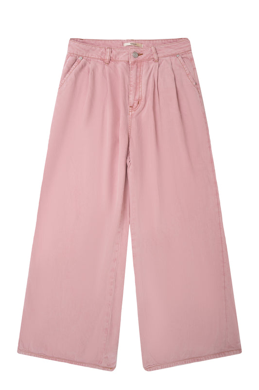 ULTRA HIGH RISE TENCEL WIDE LEG PANTS BYW8209 (BYCK032) PINK