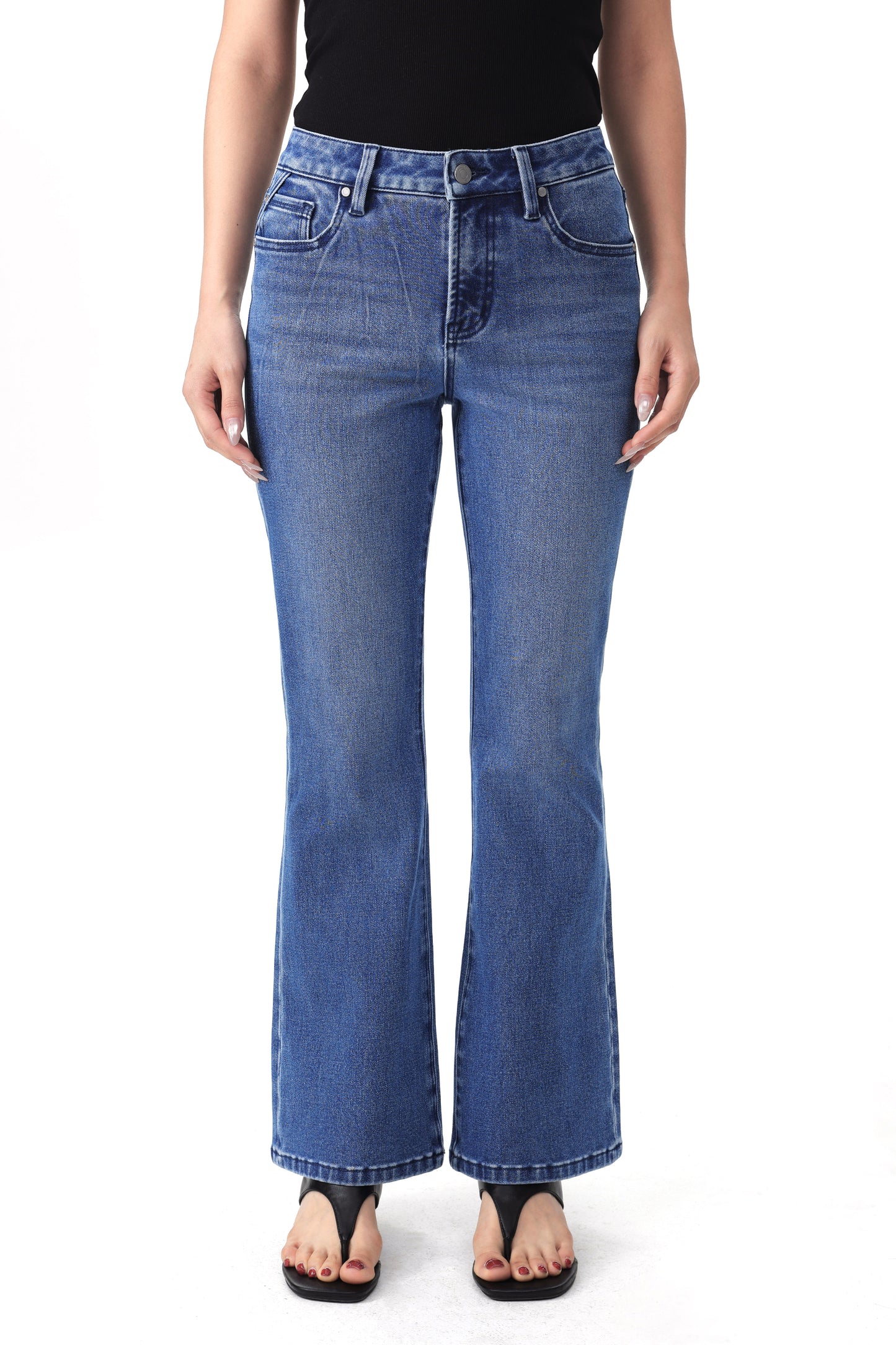AUSTIN MID RISE FLARE ANKLE JEANS BYF1257