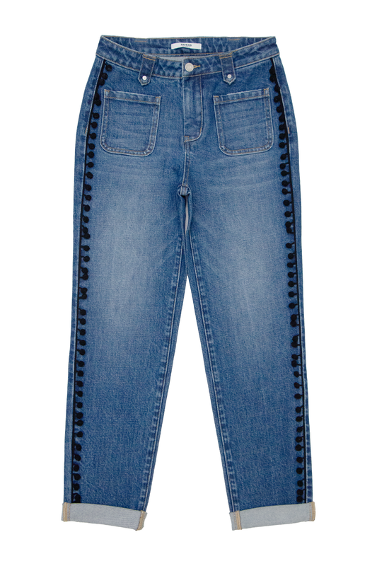 MID RISE STRAIGHT LEG DENIM JEANS BYT5287 (DJFQW031) MEDIUM BLUE