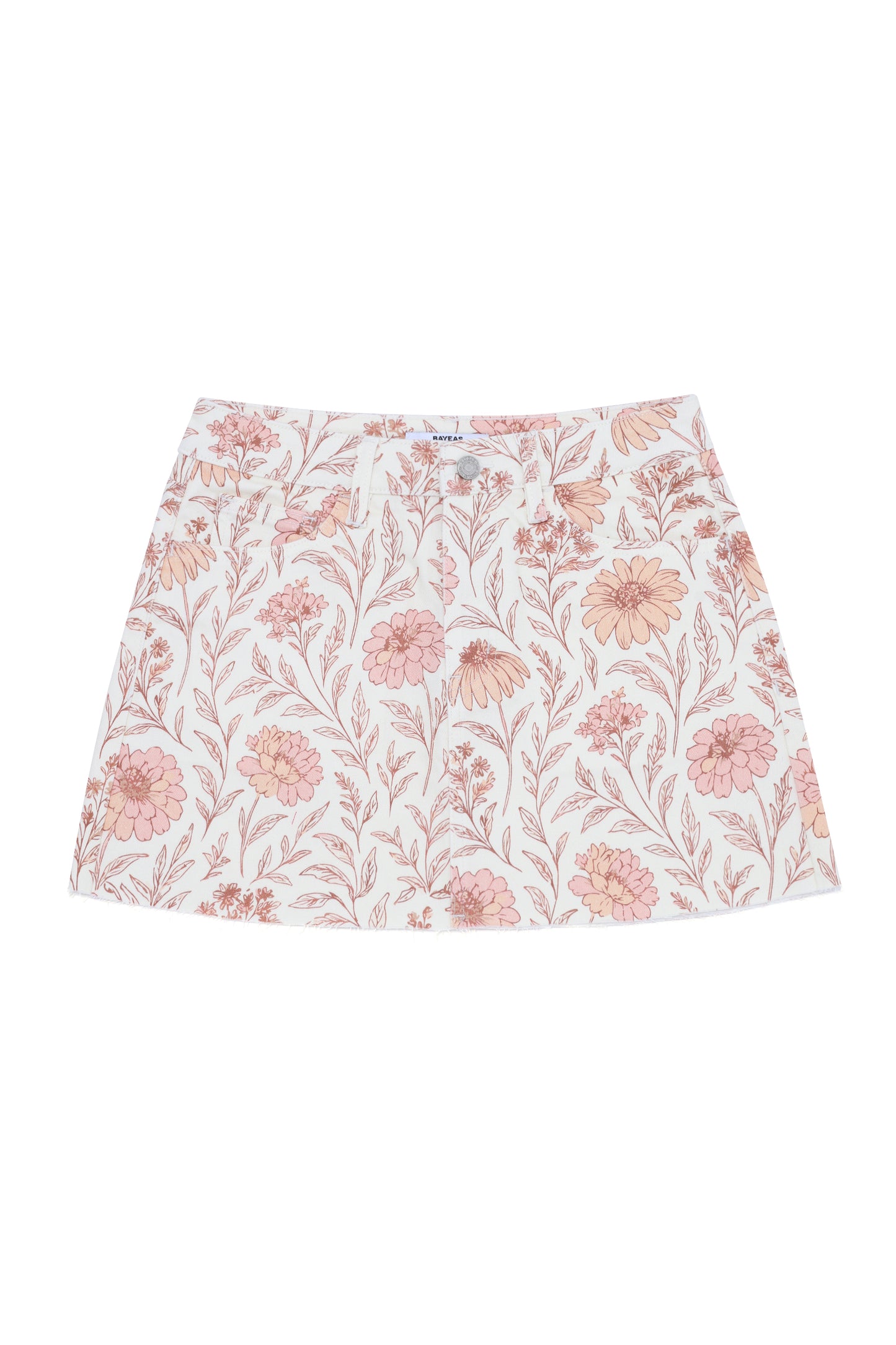 FLORA MID RISE SKIRT BYK7088 (BYJJ061) WARM SUMMER DAISY