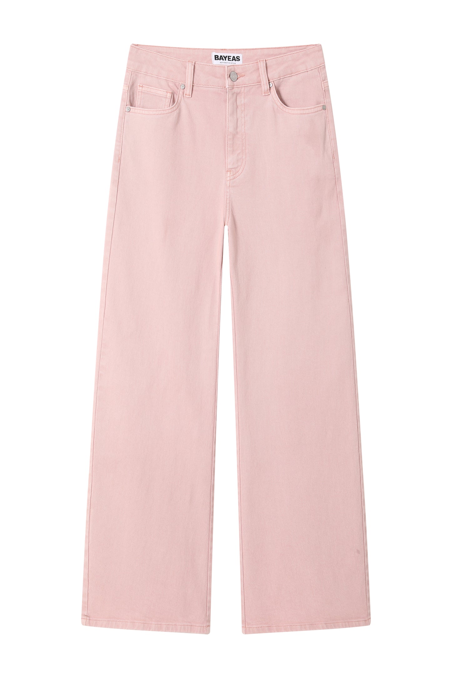 MID RISE BARREL PANTS BYOX008 (BYGG016) PEARL PINK